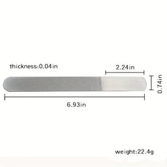 Professional Steel Nail File Buffer Metal Double Nail Arts Pedicure Grinding