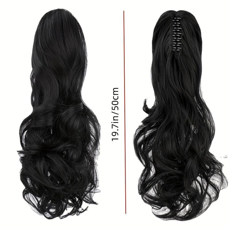 Long Curly Claw Ponytail Synthetic Hair Extensions for Daily Use
