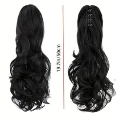 Long Curly Claw Ponytail Synthetic Hair Extensions for Daily Use