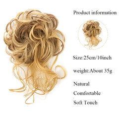 Synthetic Hair Bun Chignon Tassels Ponytail Hair Extensions
