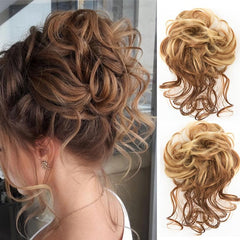 Synthetic Hair Bun Chignon Tassels Ponytail Hair Extensions