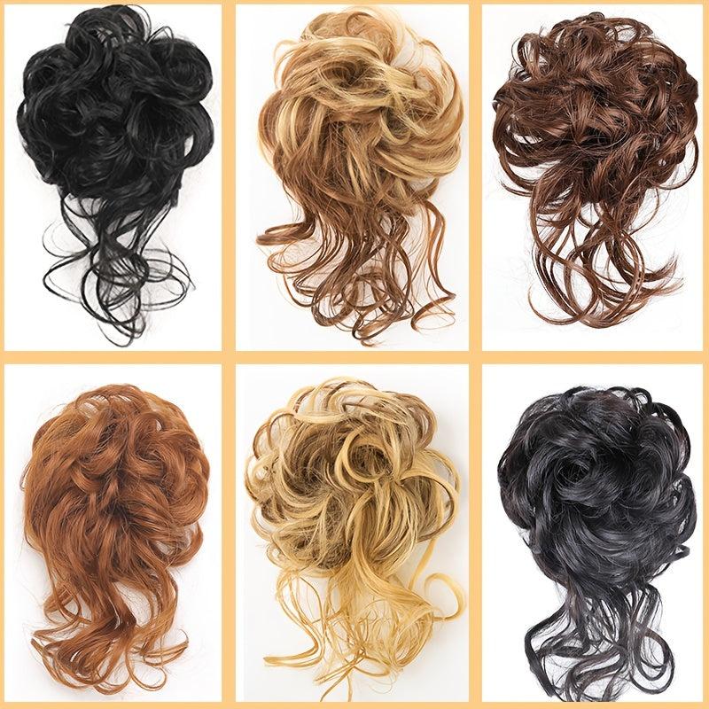 Synthetic Hair Bun Chignon Tassels Ponytail Hair Extensions