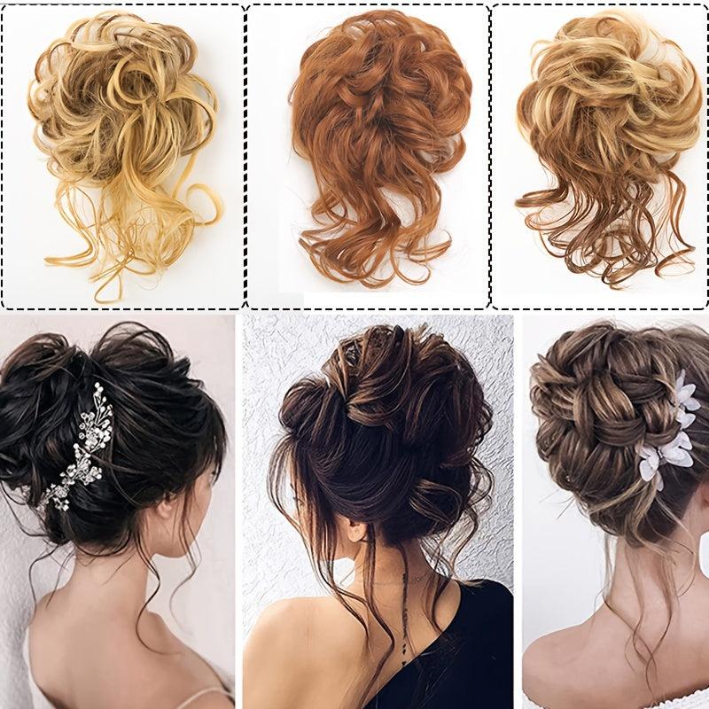 Synthetic Hair Bun Chignon Tassels Ponytail Hair Extensions