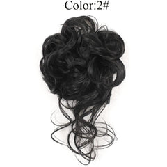 Synthetic Hair Bun Chignon Tassels Ponytail Hair Extensions