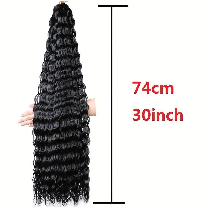Deep Wave Twist Crochet Hair Extensions Ombre Braiding Hair