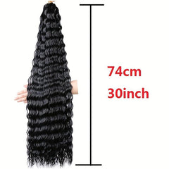 Deep Wave Twist Crochet Hair Extensions Ombre Braiding Hair