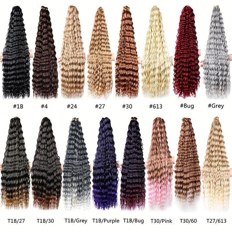 Deep Wave Twist Crochet Hair Extensions Ombre Braiding Hair