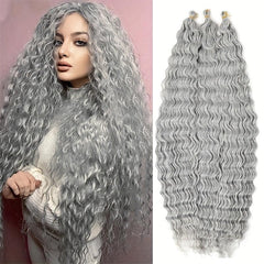 Deep Wave Twist Crochet Hair Extensions Ombre Braiding Hair