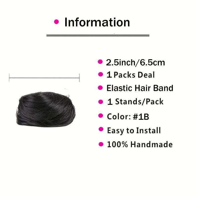 Curly Wavy Hair Bun Scrunchie Ponytail Extensions for Easy Updo Hairpiece