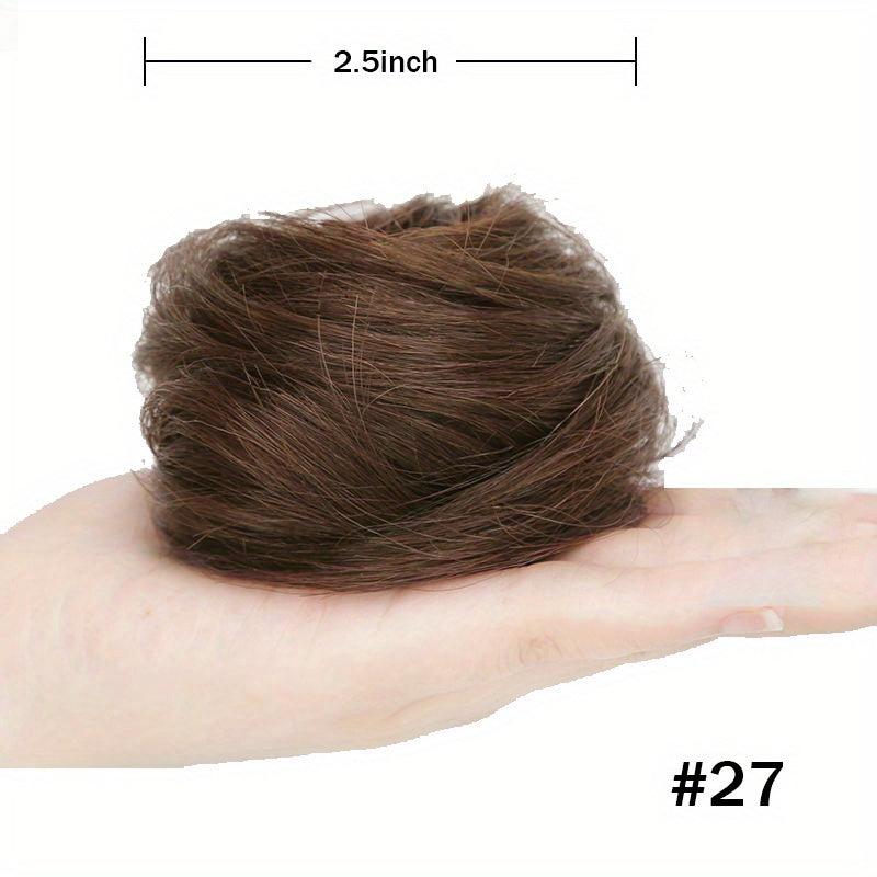 Curly Wavy Hair Bun Scrunchie Ponytail Extensions for Easy Updo Hairpiece