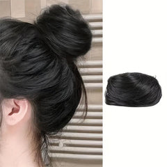Curly Wavy Hair Bun Scrunchie Ponytail Extensions for Easy Updo Hairpiece