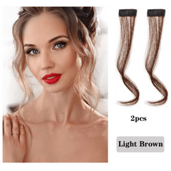 2PCS Middle Part Bangs Hair Piece