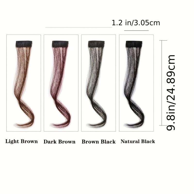 2PCS Middle Part Bangs Hair Piece