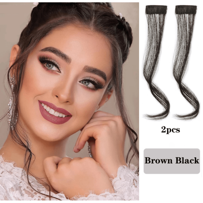 2PCS Middle Part Bangs Hair Piece