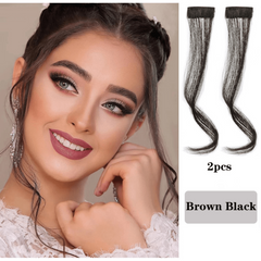 2PCS Middle Part Bangs Hair Piece