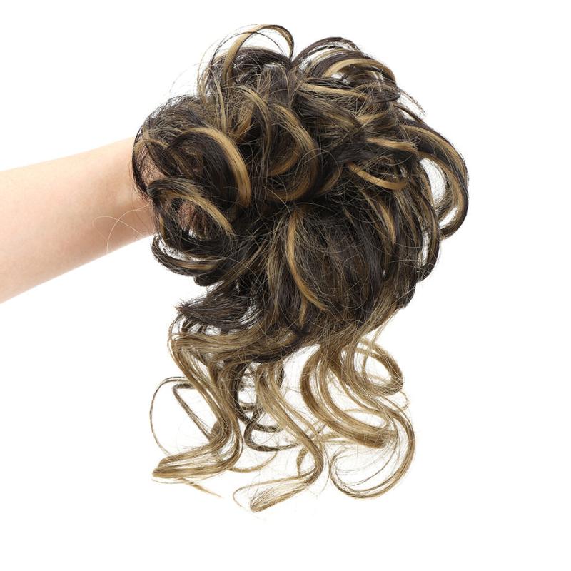 Curly Donut Chignon Updo Hair Bun Extensions for Women Girls