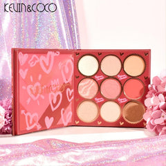 KEVIN&COCO 59 Matte Bright Eyeshadow Beads Blush Highlights Makeup Tray