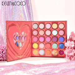 KEVIN&COCO 59 Matte Bright Eyeshadow Beads Blush Highlights Makeup Tray