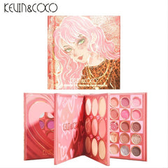 KEVIN&COCO 59 Matte Bright Eyeshadow Beads Blush Highlights Makeup Tray