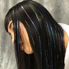 Y2K Highlight Hair Tinsel Kit - Sparkling Heat Resistant Hair Tinsel Kit