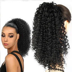 African Style Curls Hair Ponytail Synthetic Hair Bun Hair Clip
