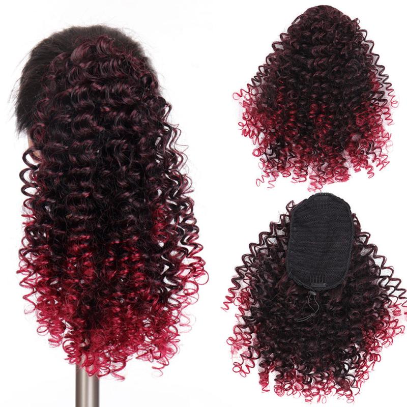African Style Curls Hair Ponytail Synthetic Hair Bun Hair Clip