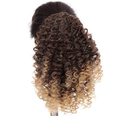 African Style Curls Hair Ponytail Synthetic Hair Bun Hair Clip