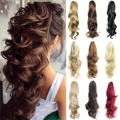 21in Plus Length Wavy Ponytail Clip In Claw Extension