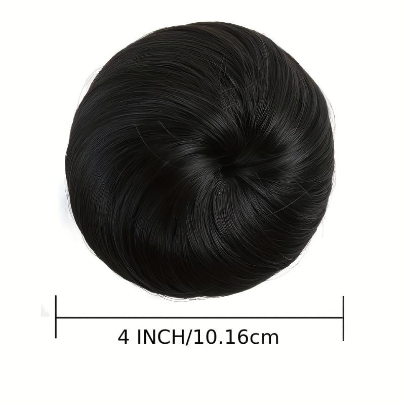 10 Straight Hair Bun Updo Synthetic Hair Pieces For Women Men