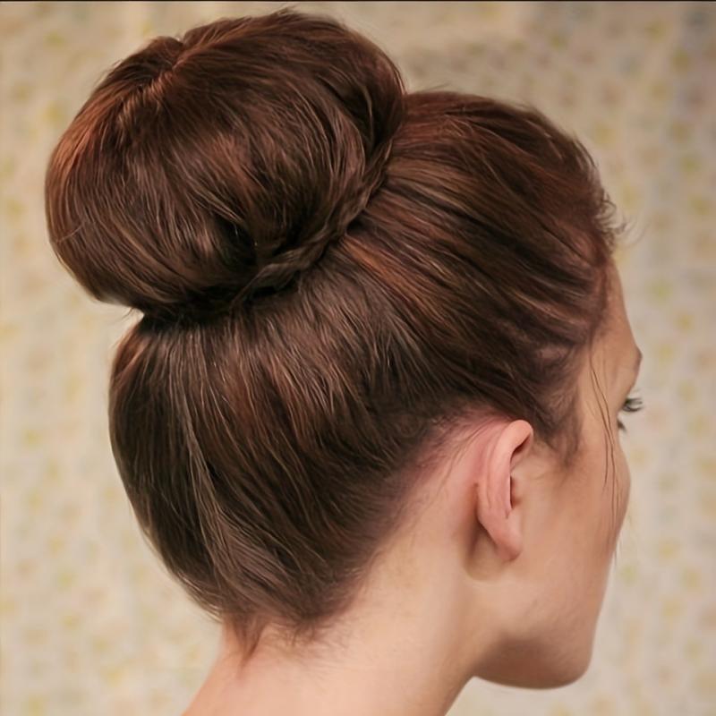 10 Straight Hair Bun Updo Synthetic Hair Pieces For Women Men