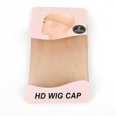 2PCS Invisible HD Wig Caps Soft Stretchy Nylon Wig Caps For Lace Front Wigs