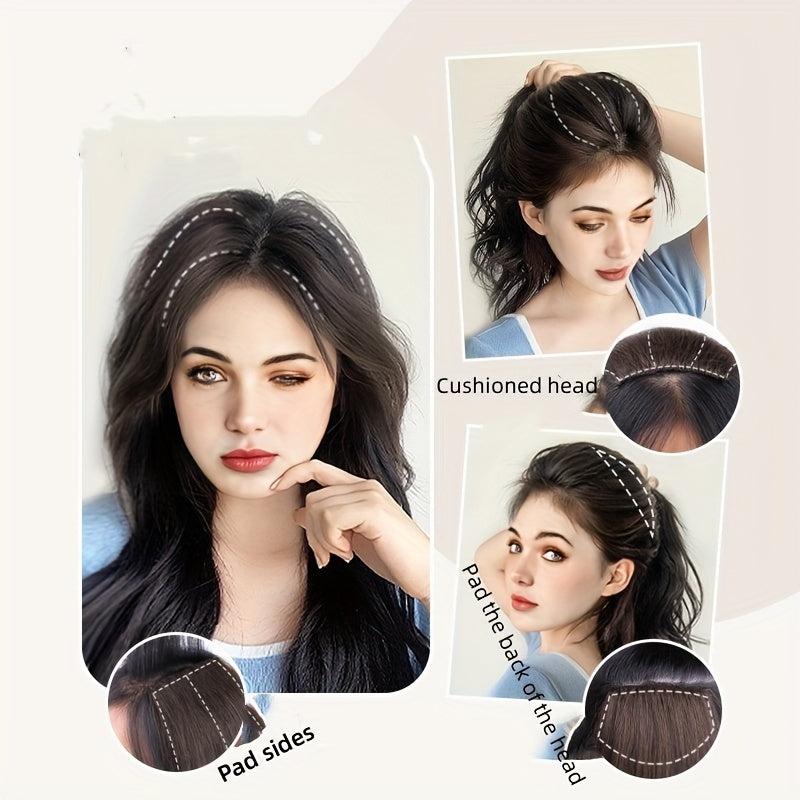 Short Straight Synthetic Hair Pad for Women - Hair Volume Increase