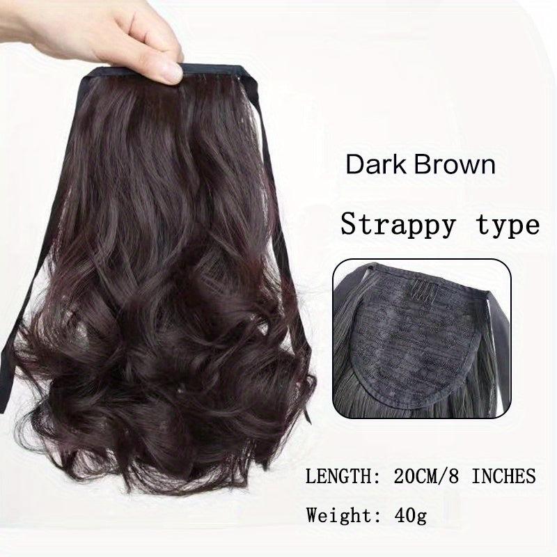 Curly Wavy Ponytail Extensions Synthetic Clip In Hair Extensions