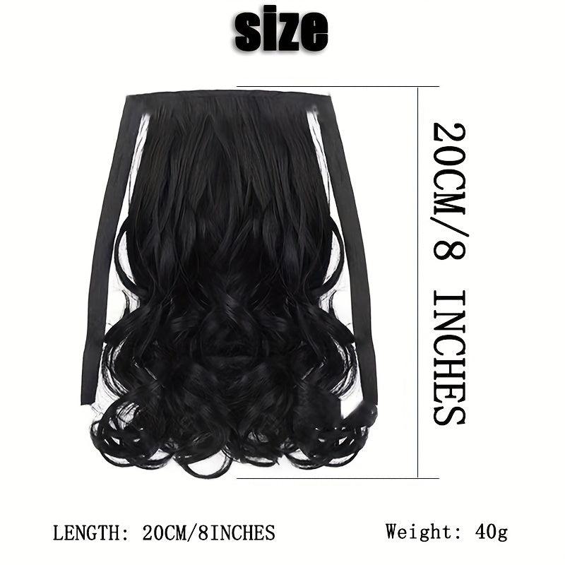 Curly Wavy Ponytail Extensions Synthetic Clip In Hair Extensions