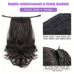 Curly Wavy Ponytail Extensions Synthetic Clip In Hair Extensions