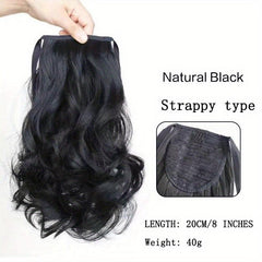 Curly Wavy Ponytail Extensions Synthetic Clip In Hair Extensions