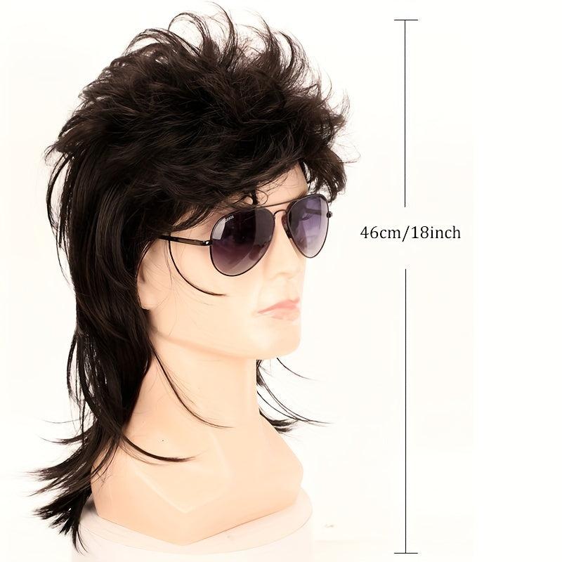 Mullet Wig 80s Fancy Party Accessory Cosplay Wig For Halloween Party
