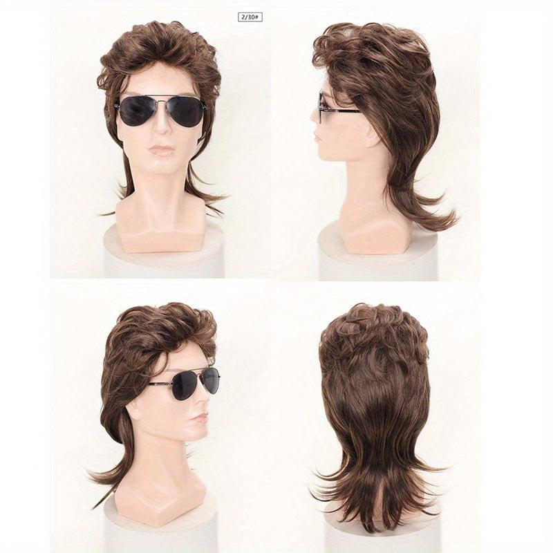 Mullet Wig 80s Fancy Party Accessory Cosplay Wig For Halloween Party