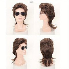 Mullet Wig 80s Fancy Party Accessory Cosplay Wig For Halloween Party
