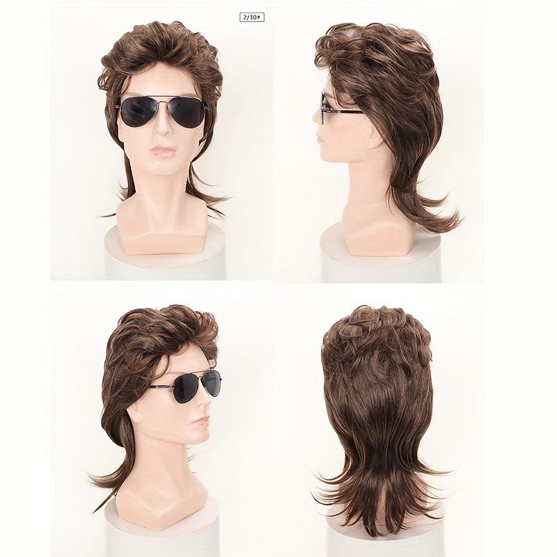 Mullet Wig 80s Fancy Party Accessory Cosplay Wig For Halloween Party