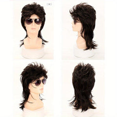 Mullet Wig 80s Fancy Party Accessory Cosplay Wig For Halloween Party