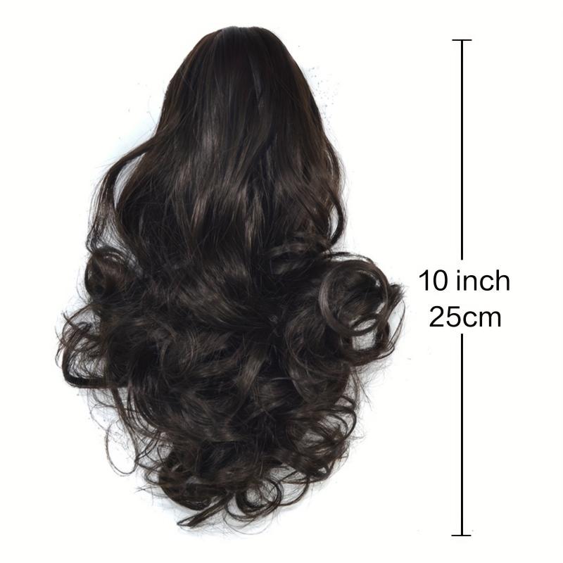 Curly Claw Ponytail Extensions 25.4 cm Synthetic Natual Looking Wavy Hair