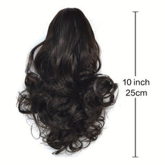 Curly Claw Ponytail Extensions 25.4 cm Synthetic Natual Looking Wavy Hair