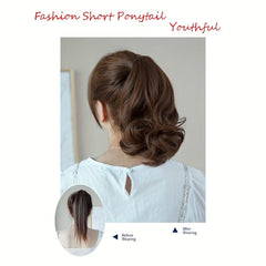 Curly Claw Ponytail Extensions 25.4 cm Synthetic Natual Looking Wavy Hair