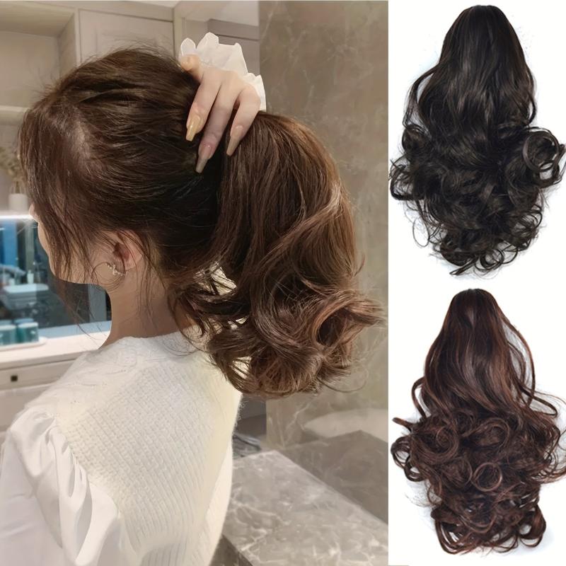 Curly Claw Ponytail Extensions 25.4 cm Synthetic Natual Looking Wavy Hair