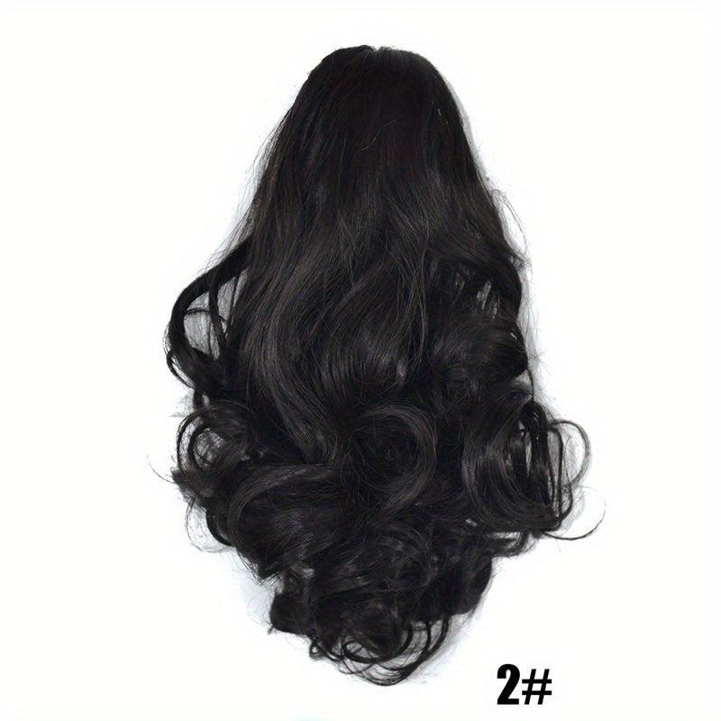 Curly Claw Ponytail Extensions 25.4 cm Synthetic Natual Looking Wavy Hair