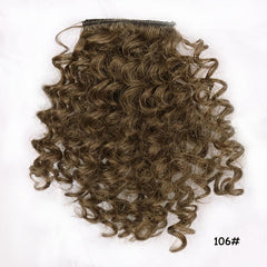 Synthetic Afro Wig With Clip On Bangs Curly Hair