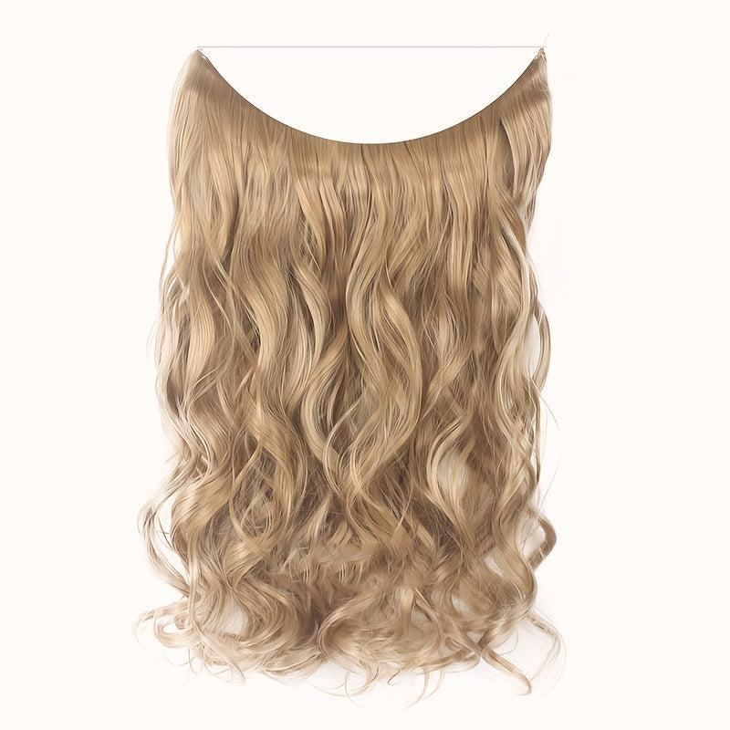 Long Curly Hair Pieces Synthetic Fishing Line Hair Extensions