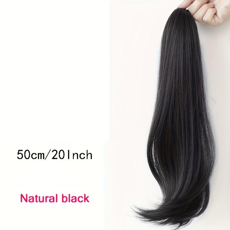 8cm Straight Claw Clip Ponytail Hair Extension Synthetic Hairpiece