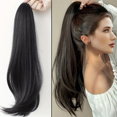 8cm Straight Claw Clip Ponytail Hair Extension Synthetic Hairpiece